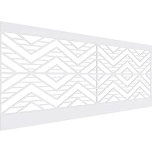 40 in. H x 94-1/2 in. W 26.24 sq. ft. Gilcrest PVC Wainscot Paneling Kit