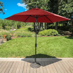 Traditions 9 ft. Table Umbrella in Red
