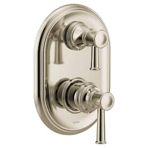 Belfield M-CORE 3-Series 2-Handle Shower Trim Kit with Integrated Transfer Valve in Polished Nickel (Valve Not Included)