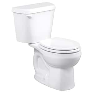 Cadet PRO 2-piece 1.28 GPF Single Flush Standard Height Round Toilet with 10 in. Rough-In in White