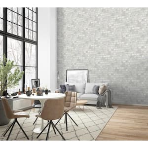 Princess Street Grey Brick Wallpaper Sample