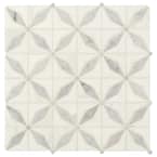 Bianco Starlite Starlite 12 in. x 12 in. Polished Marble Floor and Wall Tile (10 sq. ft./Case)