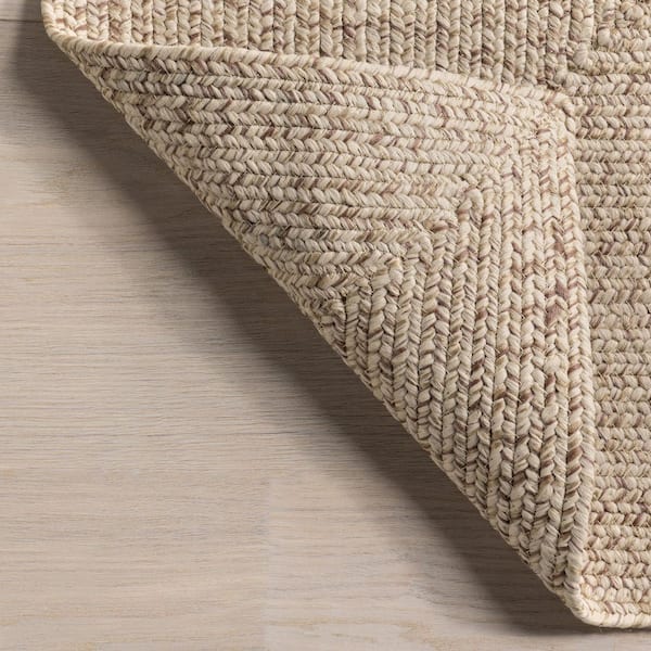 nuLOOM Lefebvre Casual Braided Tan 8 ft. x 11 ft. Patio
