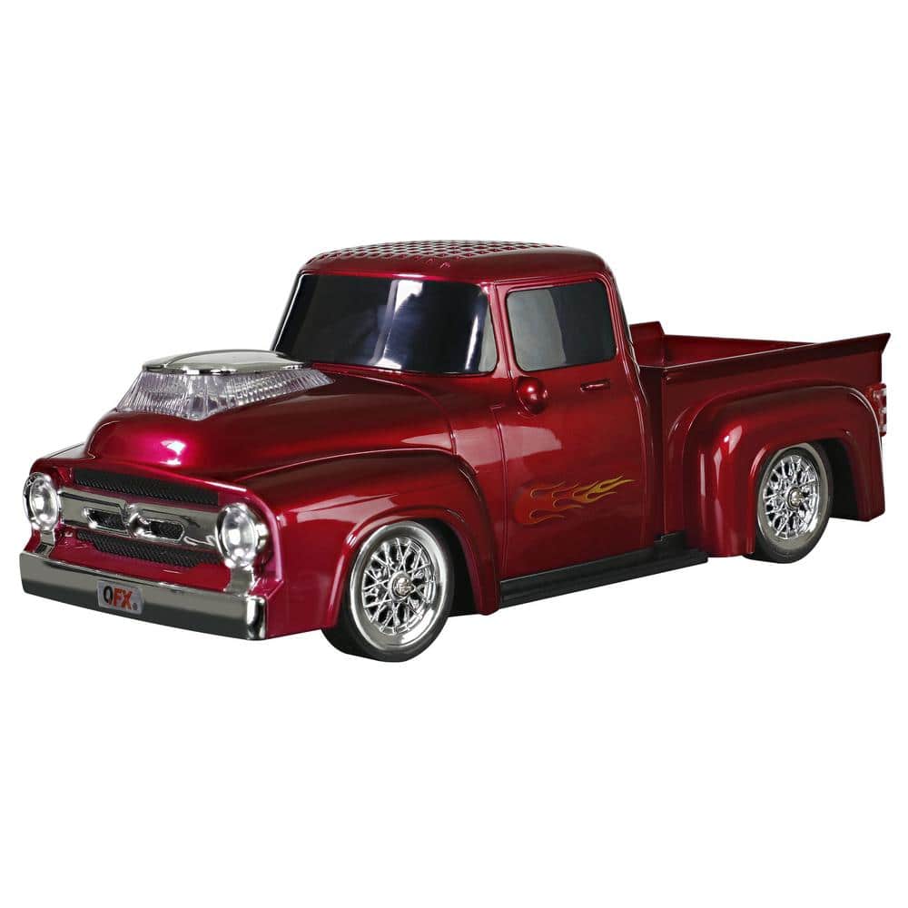 QFX Retro Ford Truck Portable Bluetooth Speaker (Red) -  BT-1956RED