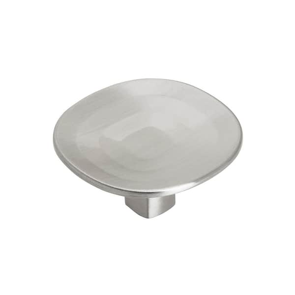 Amerock Concentric 1-9/16 in. Dia Satin Nickel Round Cabinet Knob