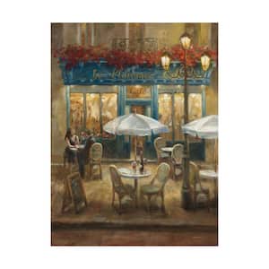 Paris Cafe I by Danhui Nai Floater Frame Culture Wall Art 32 in. x 24 in.