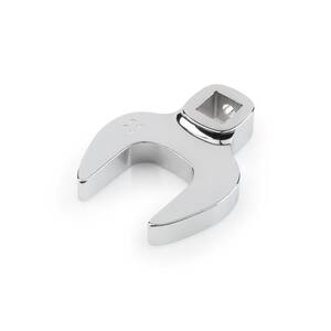WESTWARD 22mm Crowfoot Wrench - 3/8" Drive, Open End, Chrome Finish, Chrome Vanadium Steel
