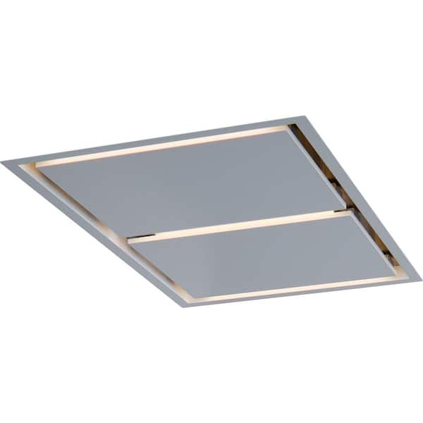 Zephyr Lux 43 in. Ceiling Range Hood Shell with Light in White