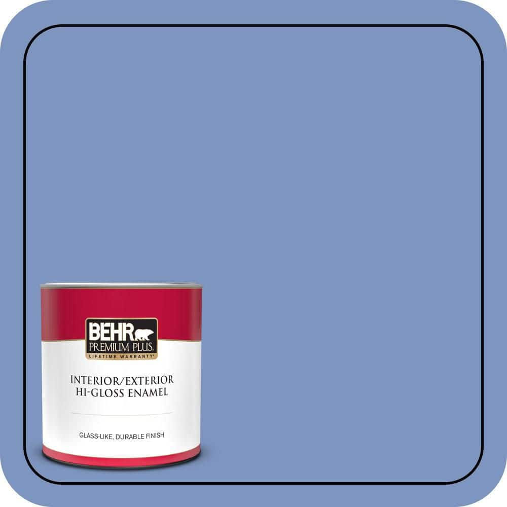 1 qt. #M540-5 Blue Satin Hi-Gloss Enamel Interior/Exterior Paint & Primer price history on PriceWatchPro