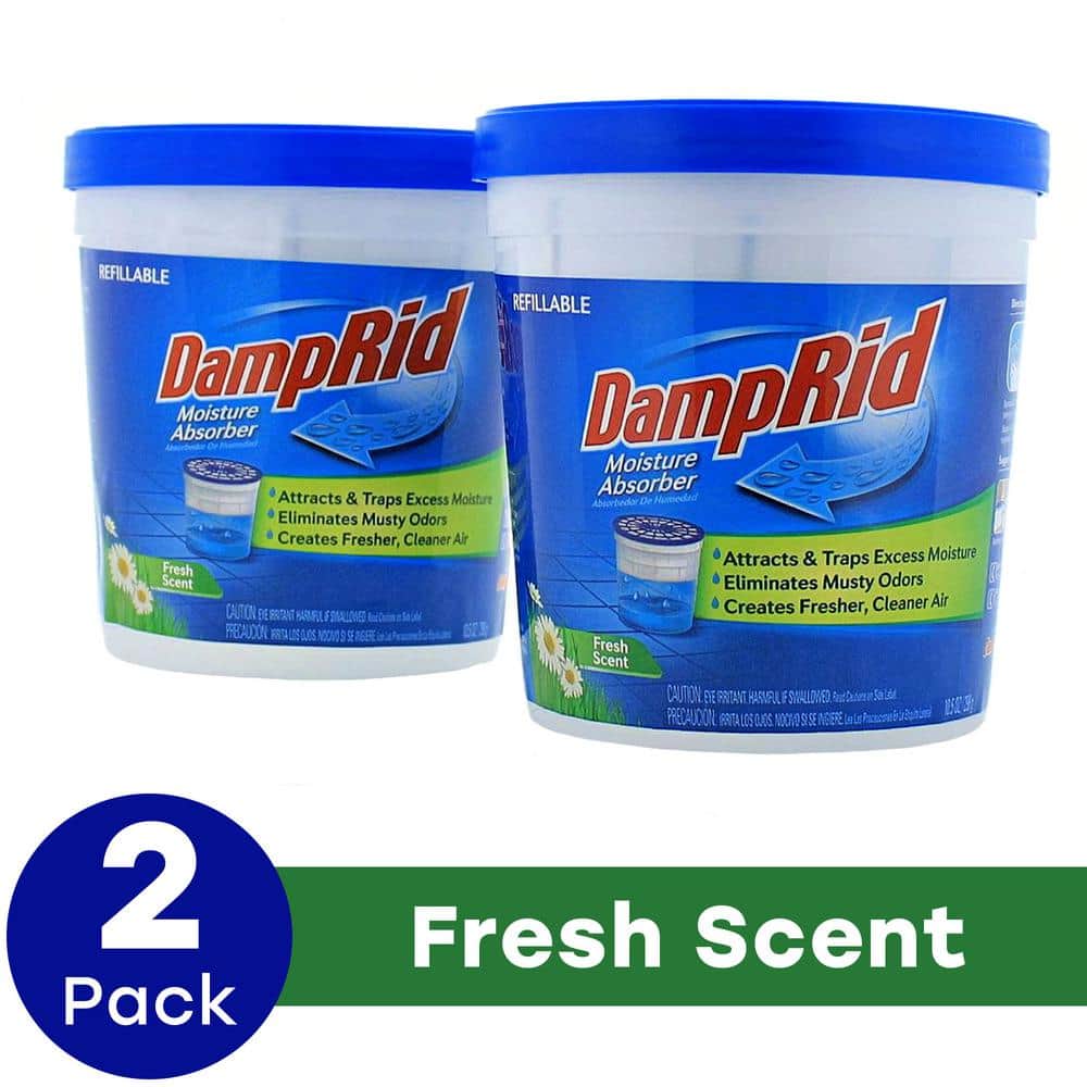 DampRid 2 lb. 15.5 oz. Hi-Capacity Moisture Absorber Bucket, Fragrance Free  FG50FFESB - The Home Depot
