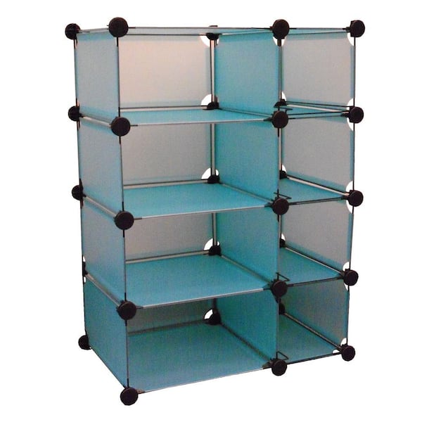 Edsal 32.5 in. W x 32 in. H x 14.75 in. D Cube Storage Blue