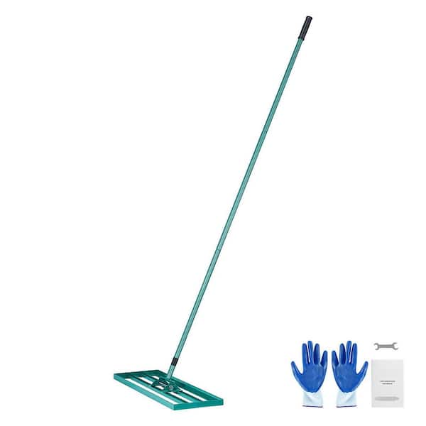 Lawn Leveling Rake, 30 in. x 10 in. Lawn Levelling Tool, Heavy-Duty with 78 in. Steel Extended Handle, Ideal for Garden