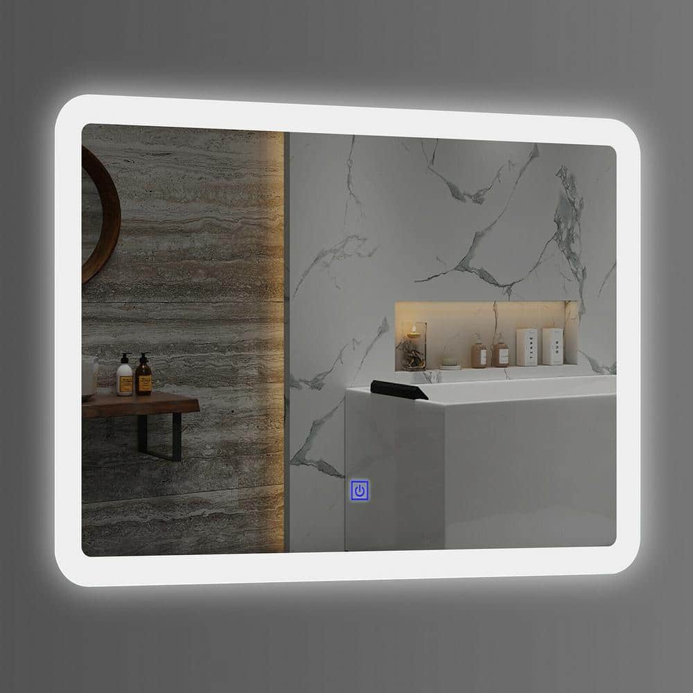 INTERIOR-iD - One Hyde Park. Wall mirror with floating marble