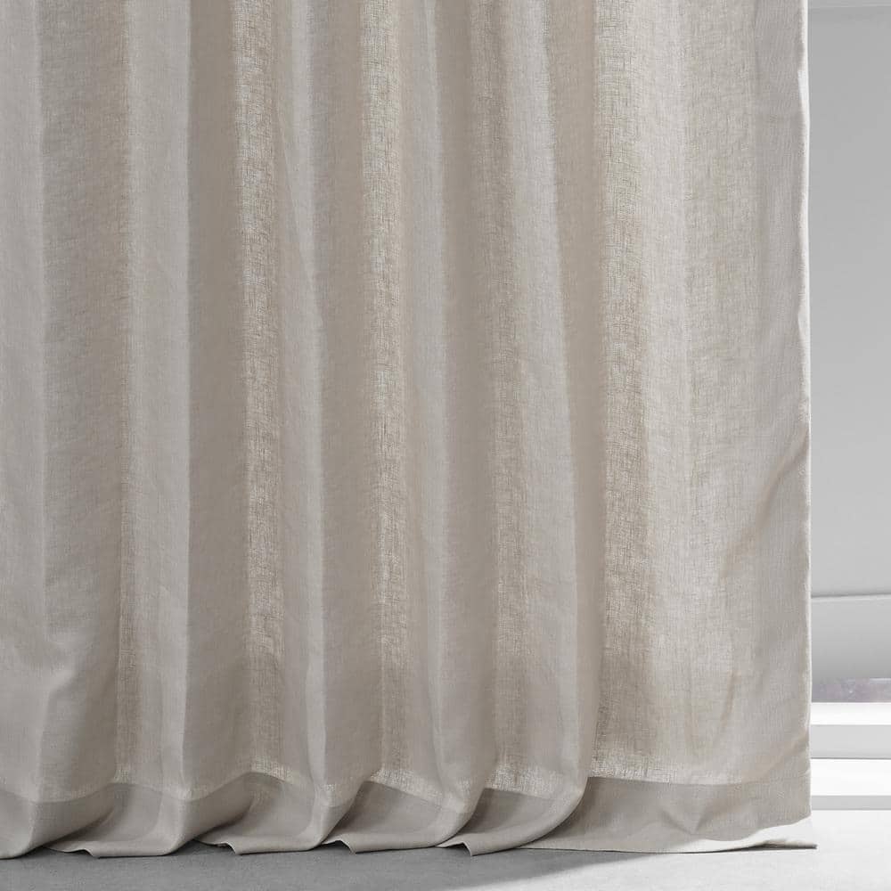 Fresh Khaki 96" Linen Room Darkening Curtain Panel