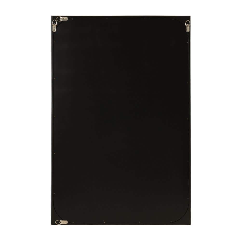 Kenai 24x36 Black Wood Rectangular Bathroom Vanity Mirror