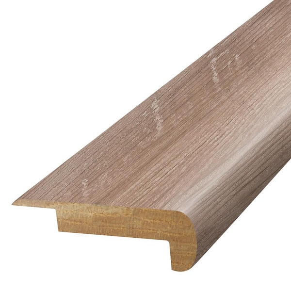 PERFORMANCE ACCESSORIES CAMEO  0.75 in. T x 2.37 in. W x 78.7 in. L Textured Wood Look Laminate Moulding/Trim Stair Nose Molding
