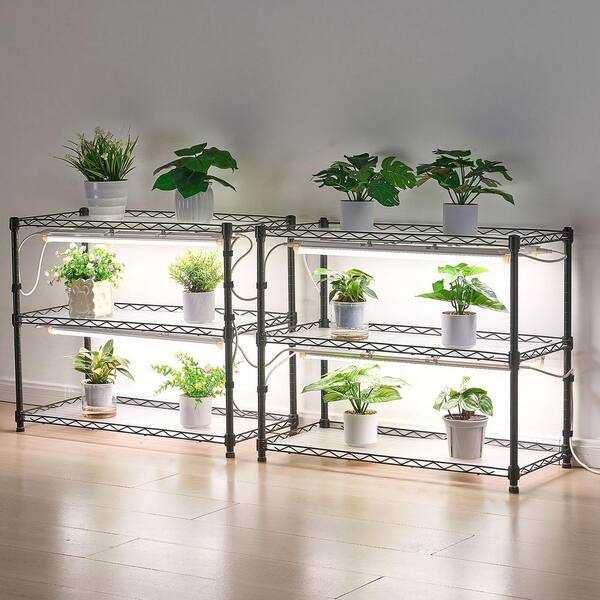 SVOPES DIY Plant Shelf, 71 in. Tall Indoor Stand, 192W Full