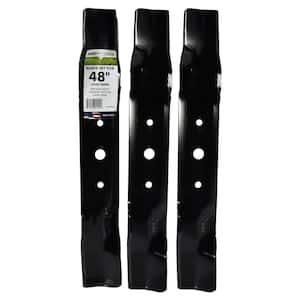 3 Blade Set for Many 48 in. Cut John Deere Mowers Replaces OEM #'s GX20250 and GY20568