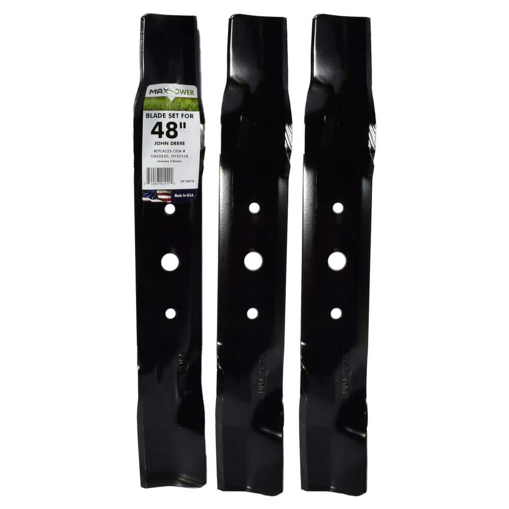 3 Blade Set for Many 48 in. Cut John Deere Mowers Replaces OEM #'s GX20250 and GY20568 price history on PriceWatchPro