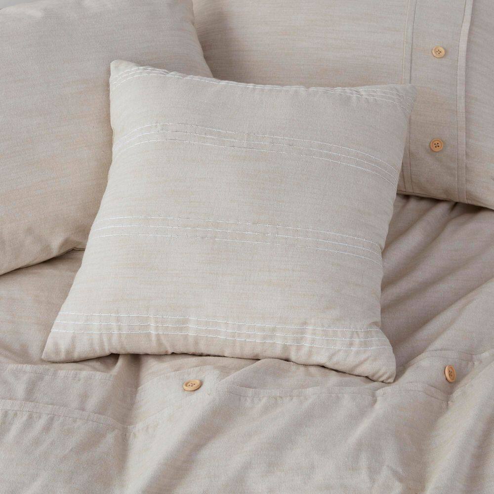 Natural Full Organic Cotton Comforter Cover Set with Insert