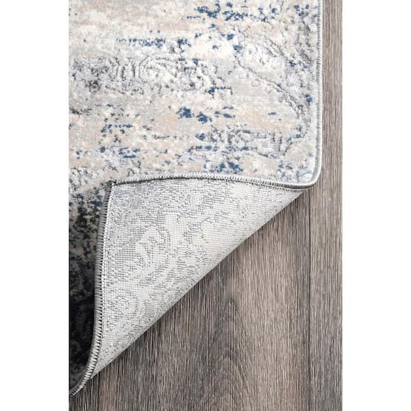 nuLOOM Twilight Tribal Distressed Silver 9 ft. x 12 ft. Indoor Area Rug - image 4