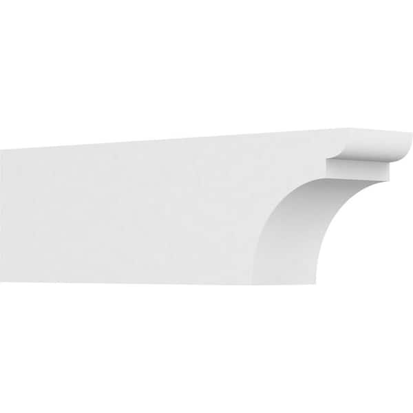 Ekena Millwork 4 in. x 6 in. x 20 in. Yorktown PVC Rafter Tail Brace