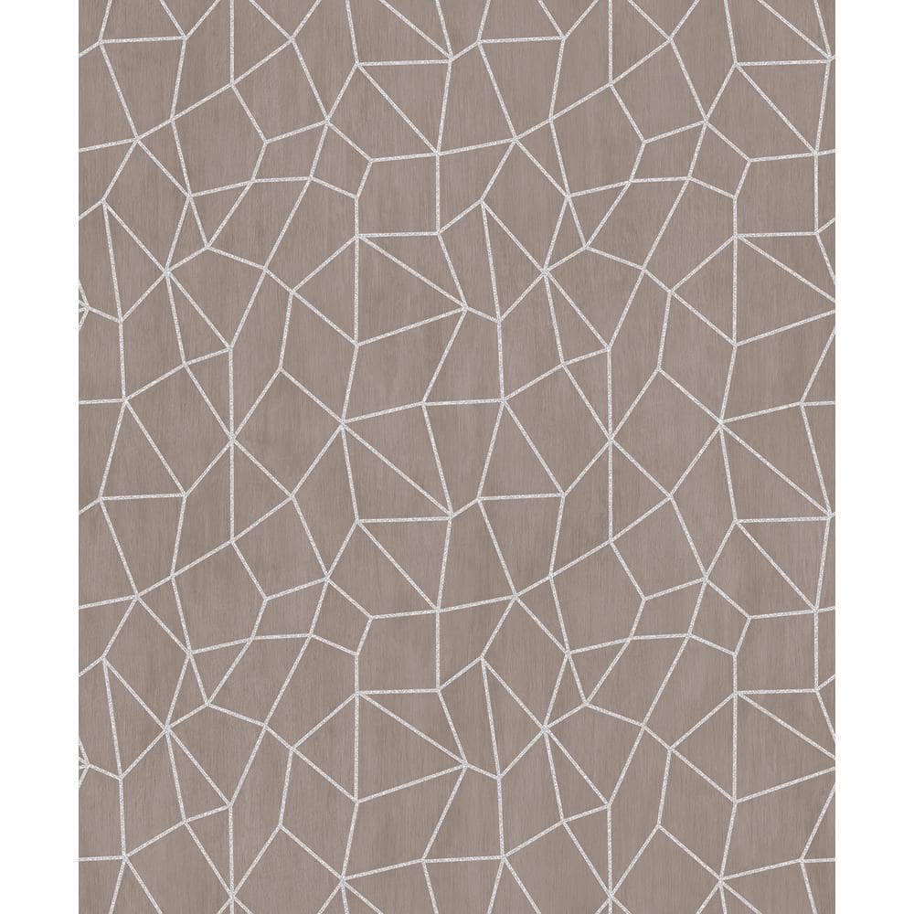 Special FX 2 Collection Beige Glitter Web Design Vinyl on Non-Woven Non-Pas