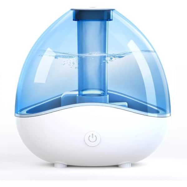 Lukyamzn 0.4 Gal. Ultrasonic Cool Mist Humidifier with Removable 1.5L Water Tank & Night Light Up To 24 Hours in Blue