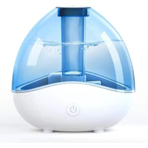 0.4 Gal. Ultrasonic Cool Mist Humidifier with Removable 1.5L Water Tank & Night Light Up To 24 Hours in Blue