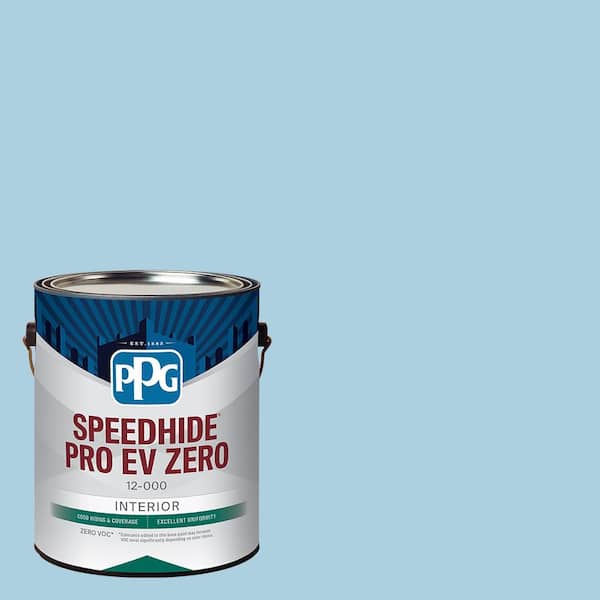 Speedhide Pro EV Zero 1 gal. PPG1238-3 Flemish Blue Eggshell Interior Paint