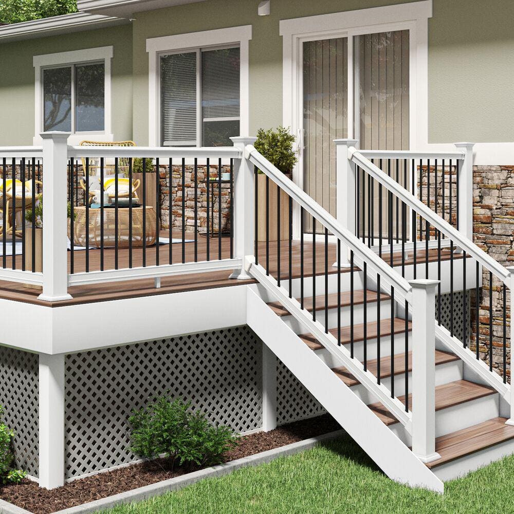 Nantucket Gray Diamond Vinyl Garden Privacy Lattice Panel