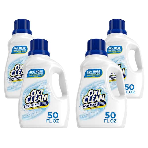 White Revive Liquid Laundry Whitenerand Stain Remover, 50 fl.oz. 4-Pack