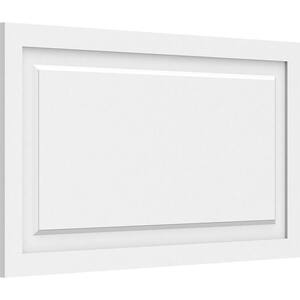5/8 in. x 3 ft. x 1-3/5 ft. Harrison Raised Panel White PVC Decorative Wall Panel