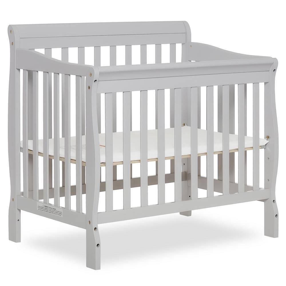 Aden Gray Pinewood 4-in-1 Convertible Mini Crib