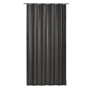 Dunes 48 in. x 80 in. Black Vinyl Accordion Door with Hardware