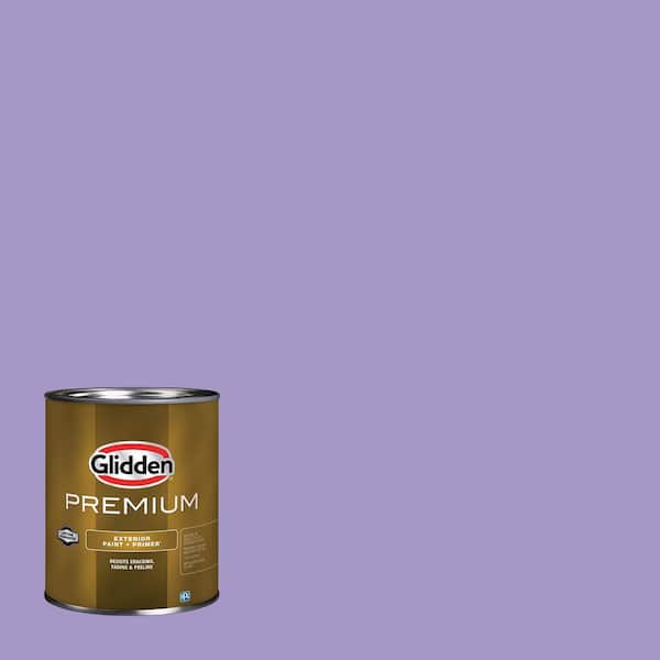 Glidden Premium 1 qt. PPG1247-5 Grape Arbor Satin Exterior Latex Paint