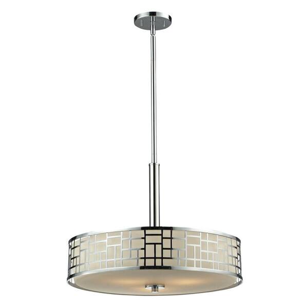 Filament Design Velia 3-Light Chrome Pendant