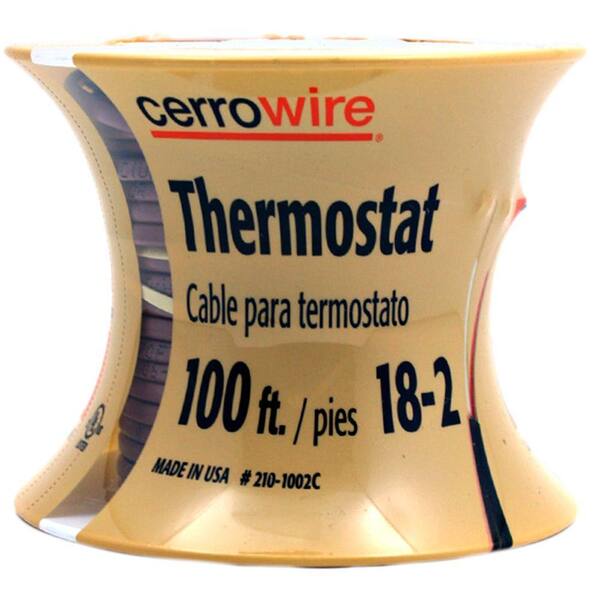 Cerrowire 100 ft. 18/2 Solid Thermostat Wire
