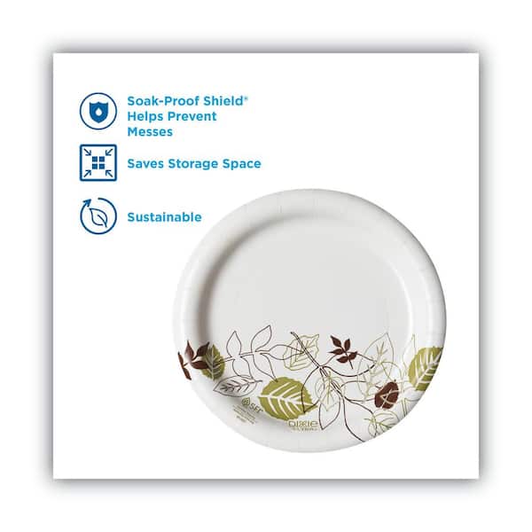 Stock Your Home 6-Inch Paper Plates Uncoated, Everyday Disposable Dessert Plates 6 Paper Plate Bulk, White, 300 Count