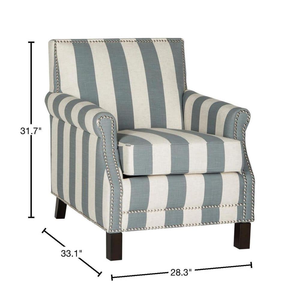 Contemporary Gray and Beige Faux Leather Accent Chair