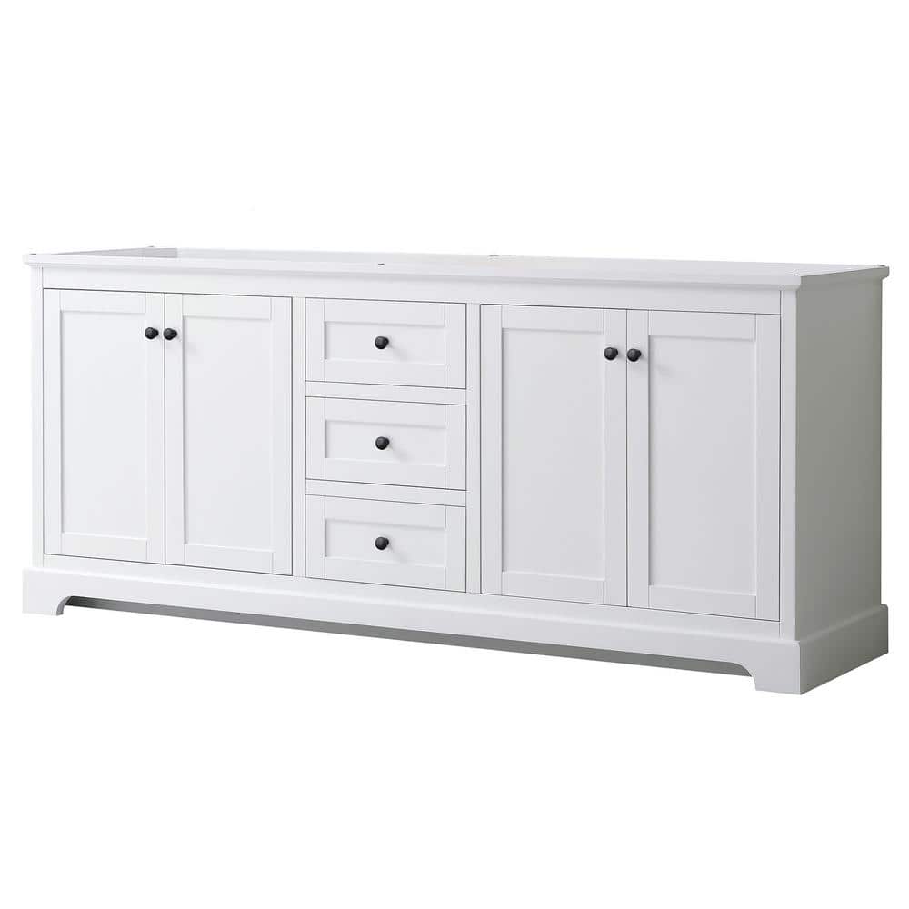 Avery 79 in. W x 21.75 in. D x 34.25 in. H Double Bath Vanity Cabinet without Top in White price history on PriceWatchPro