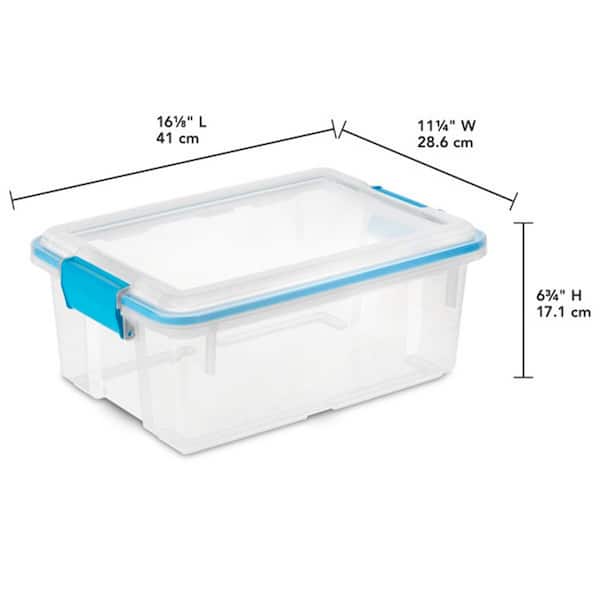 Orplast SimpleStore Lot De 12 Boîtes à Clips Transparent 8,5 L 39 X 29