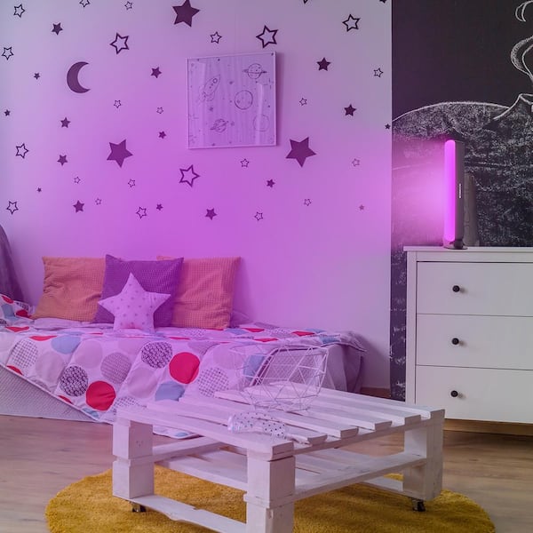 10.5 in LED Black Light Bar with 16 Colors, Brightness Control, Sound Reactive Mode, Multi-Positional and Remote