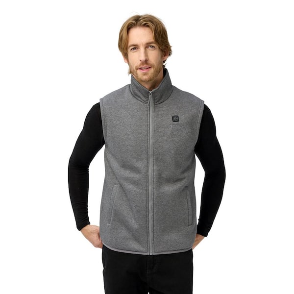 Beaumont Zipper Mens Fleece Bodywarmer Uk Men's Heated Fleece Vest