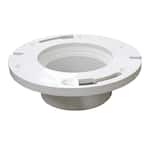 3 in. Spigot x 4 in. Hub PVC Closet (Toilet) Flange Less Knockout for Schedule 40 DWV Pipe