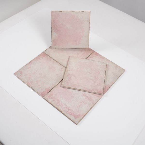 Apollo Tile Faenza 8 in. x 8 in. Matte Dusty Pink Porcelain Square