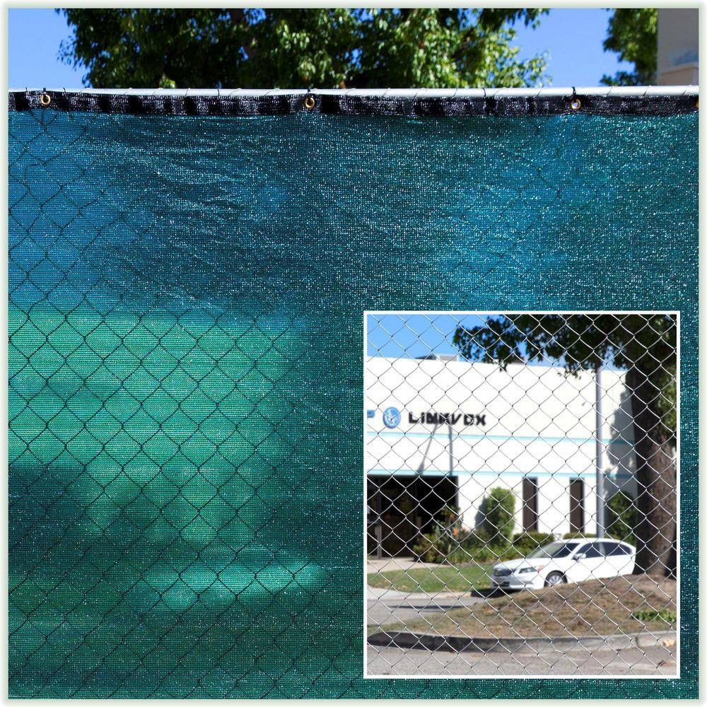 Green 6 ft. x 12 ft. HDPE Privacy Fence Screen with Reinforced Grommets