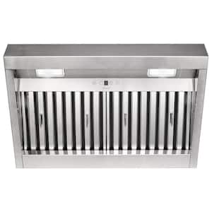 Akicon 30 in. 600 CFM Ducted Insert Range Hood in Stainless Steel 