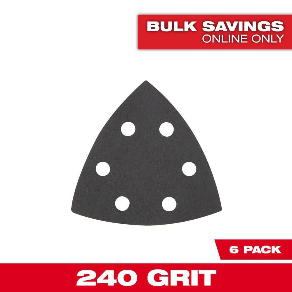 2-7/8 in. x 2-7/8 in. 240-Grit Triangle Detail Sanding Sheet (6-Pack) price history on PriceWatchPro