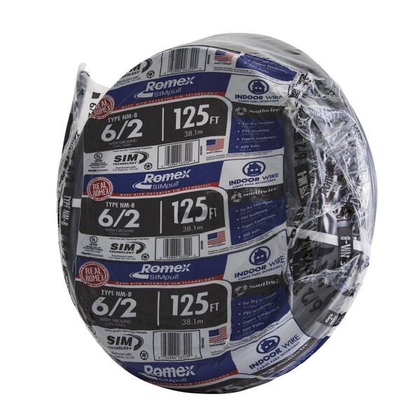 NEW 75' 6/2 W/GROUND NM-B ROMEX HOUSE WIRE/CABLE 